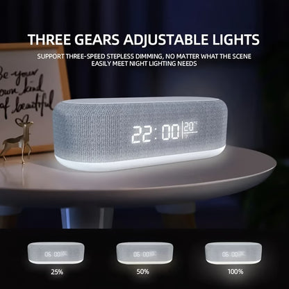 4-in-1 Wireless charging alarm clock