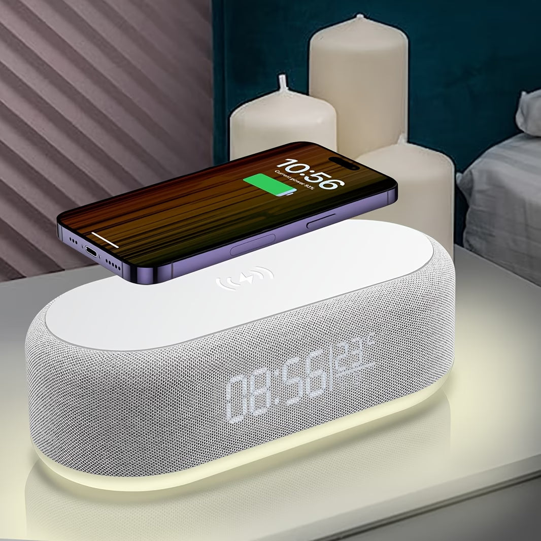 4-in-1 Wireless charging alarm clock