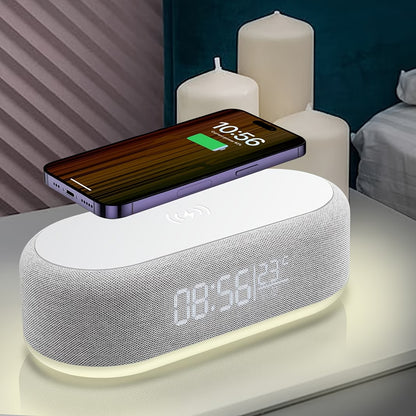 4-in-1 Wireless charging alarm clock